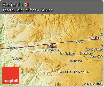 Physical 3D Map of Encinal