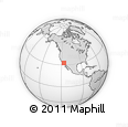 Outline Map of 5 De Mayo, rectangular outline