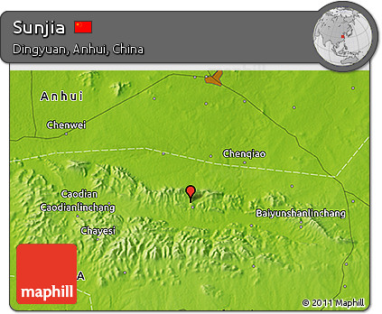 Physical 3D Map of Sunjia