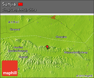 Physical 3D Map of Sunjia