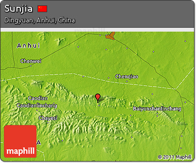 Physical 3D Map of Sunjia