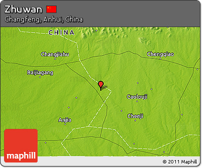 Physical 3D Map of Zhuwan