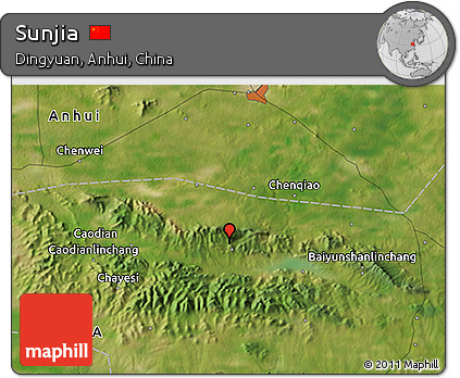 Satellite 3D Map of Sunjia