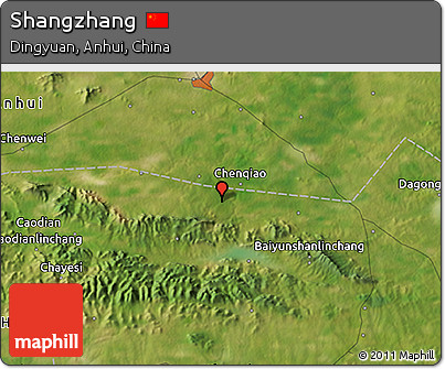 Satellite 3D Map of Shangzhang