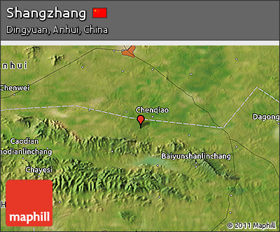 Satellite 3D Map of Shangzhang