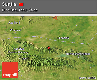 Satellite 3D Map of Sunjia