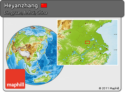 Physical Location Map of Heyanzhang
