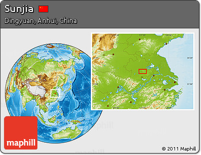 Physical Location Map of Sunjia