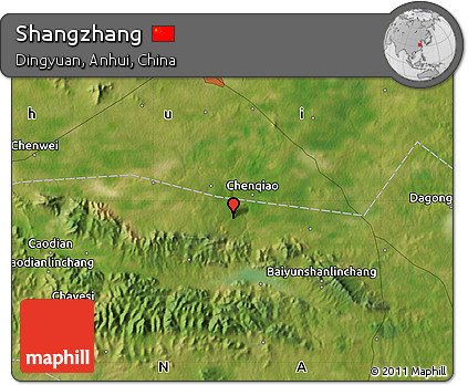 Satellite Map of Shangzhang