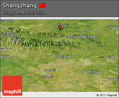 Satellite Panoramic Map of Shangzhang