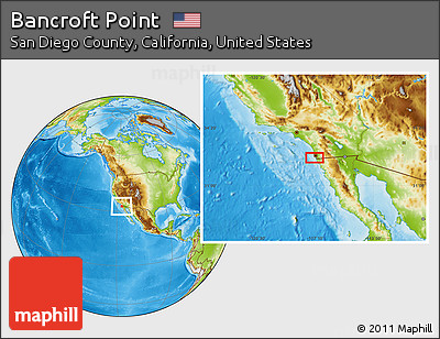 Physical Location Map of Bancroft Point