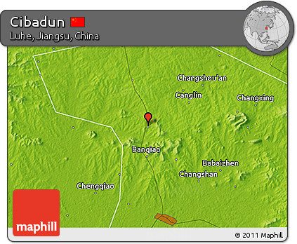 Physical 3D Map of Cibadun
