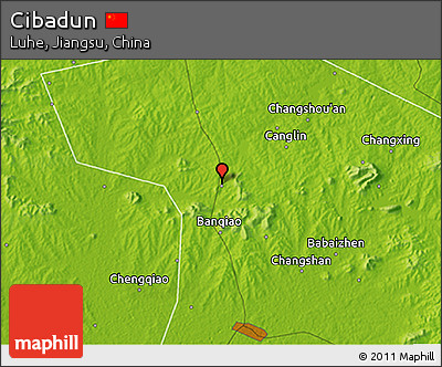 Physical 3D Map of Cibadun