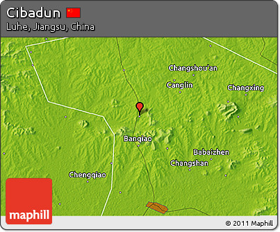 Physical 3D Map of Cibadun