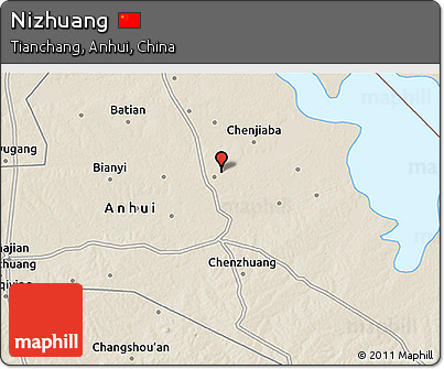 Shaded Relief 3D Map of Nizhuang