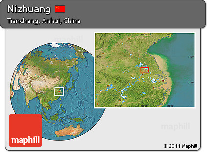 Satellite Location Map of Nizhuang