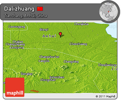 Physical Panoramic Map of Dalizhuang