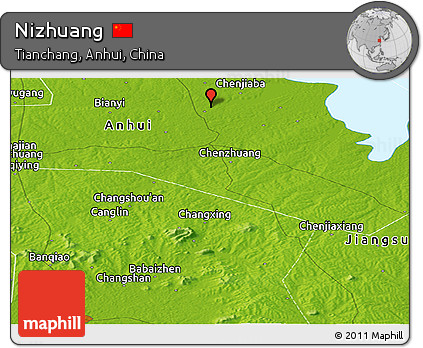 Physical Panoramic Map of Nizhuang