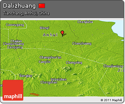 Physical Panoramic Map of Dalizhuang