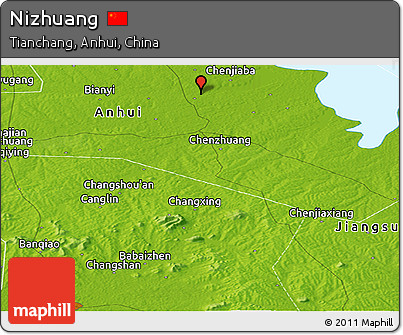 Physical Panoramic Map of Nizhuang