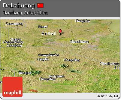 Satellite Panoramic Map of Dalizhuang