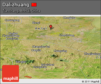 Satellite Panoramic Map of Dalizhuang