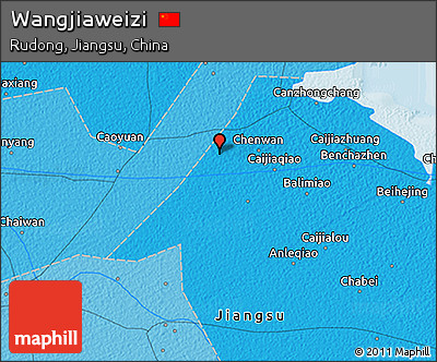 Political 3D Map of Wangjiaweizi