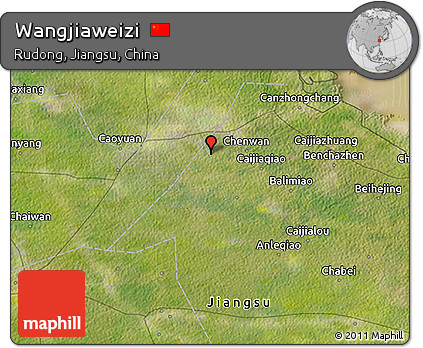 Satellite 3D Map of Wangjiaweizi