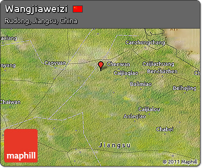 Satellite 3D Map of Wangjiaweizi