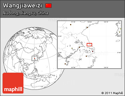 Blank Location Map of Wangjiaweizi