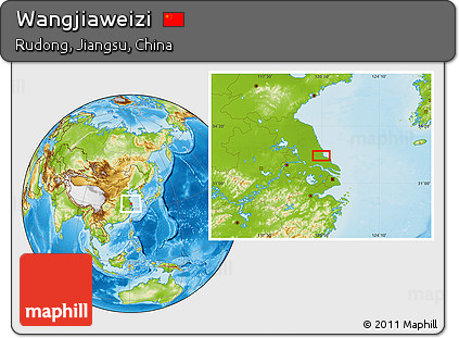 Physical Location Map of Wangjiaweizi