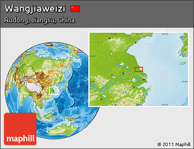 Physical Location Map of Wangjiaweizi