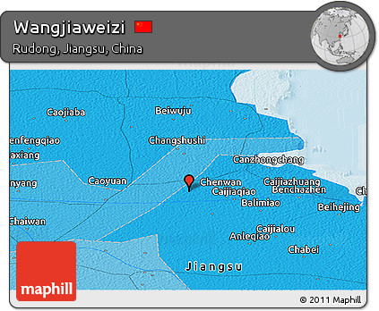 Political Panoramic Map of Wangjiaweizi