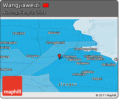 Political Panoramic Map of Wangjiaweizi