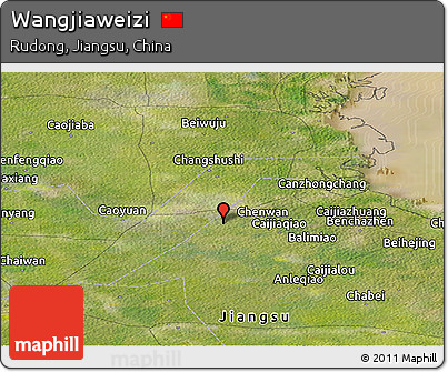 Satellite Panoramic Map of Wangjiaweizi