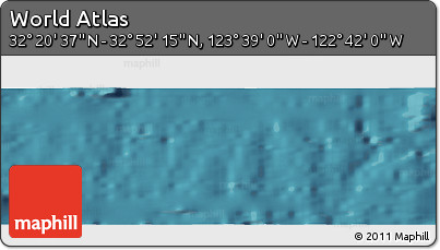 Satellite Panoramic Map of the Area around 32° 36' 26" N, 123° 10' 30" W