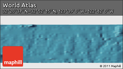 Satellite Panoramic Map of the Area around 32° 36' 26" N, 123° 10' 30" W