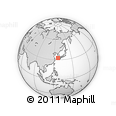 Outline Map of the Area around 32° 36' 26" N, 126° 43' 29" E, rectangular outline