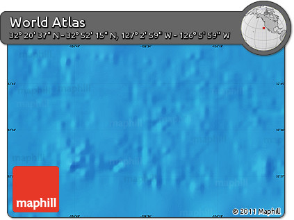 Physical Map of the Area around 32° 36' 26" N, 126° 34' 29" W