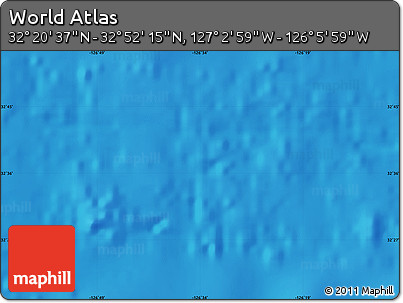 Physical Map of the Area around 32° 36' 26" N, 126° 34' 29" W