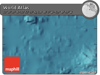 Satellite Map of the Area around 32° 36' 26" N, 128° 16' 30" W