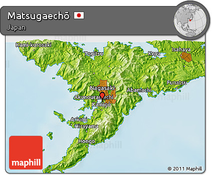 Physical 3D Map of Matsugaechō