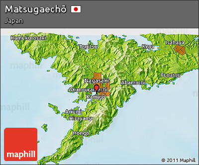 Physical 3D Map of Matsugaechō