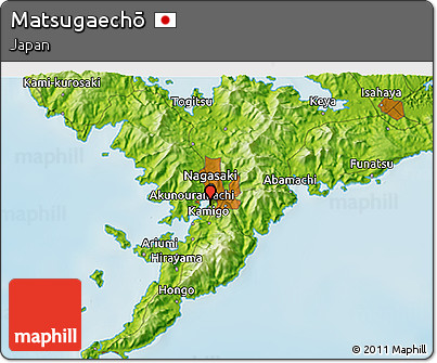 Physical 3D Map of Matsugaechō