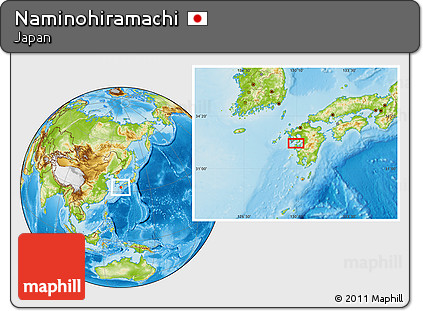 Physical Location Map of Naminohiramachi