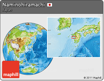 Physical Location Map of Naminohiramachi