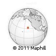 Outline Map of the Area around 32° 36' 26" N, 137° 37' 30" W, rectangular outline