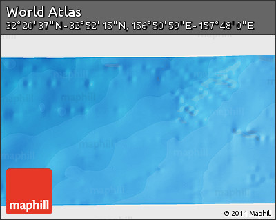 Political 3D Map of the Area around 32° 36' 26" N, 157° 19' 29" E