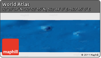 Physical Panoramic Map of the Area around 32° 36' 26" N, 163° 16' 30" E