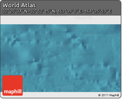 Satellite 3D Map of the Area around 32° 36' 26" N, 164° 7' 30" E